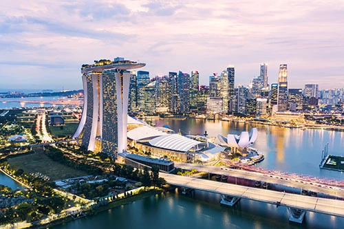 Marina Bay in Singapore