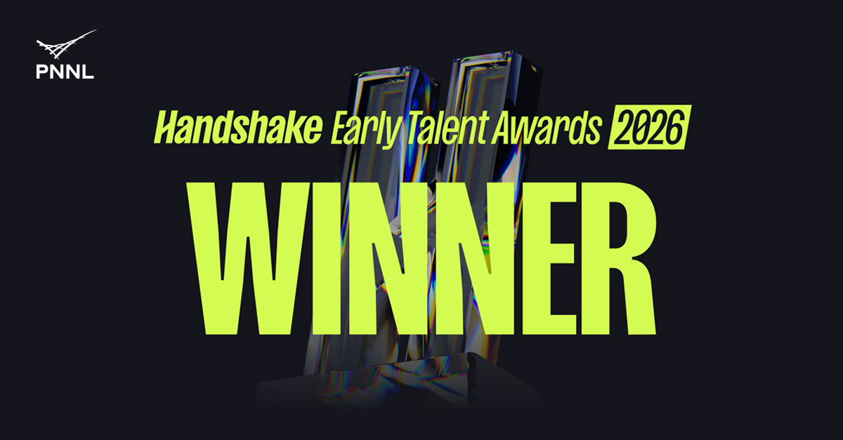 Graphic featuring the Handshake Early Talent Awards 2025 logo and the words, 