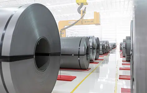 Steel Tubes inside warehouse
