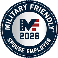 Military Friendly 2026 Spouse Employer badge