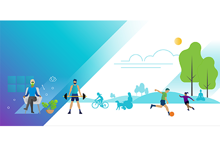 Illustration of people doing various activities